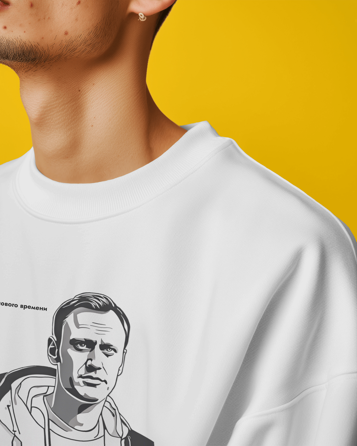 Mikina bez kapuce Alexej Navalnyj - Hrdina nové doby