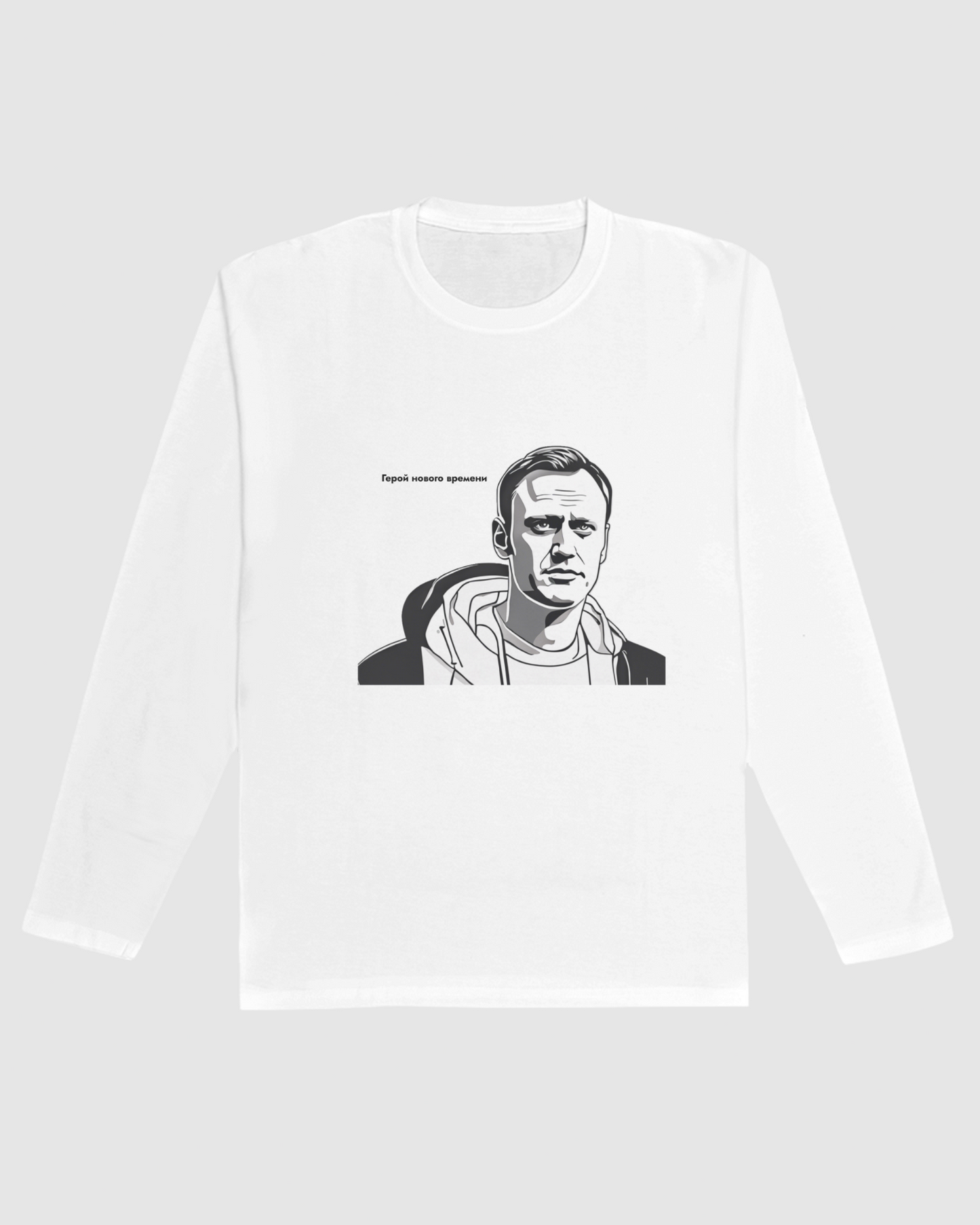 Tričko s dlouhým rukávem Alexej Navalnyj - Hrdina nové doby