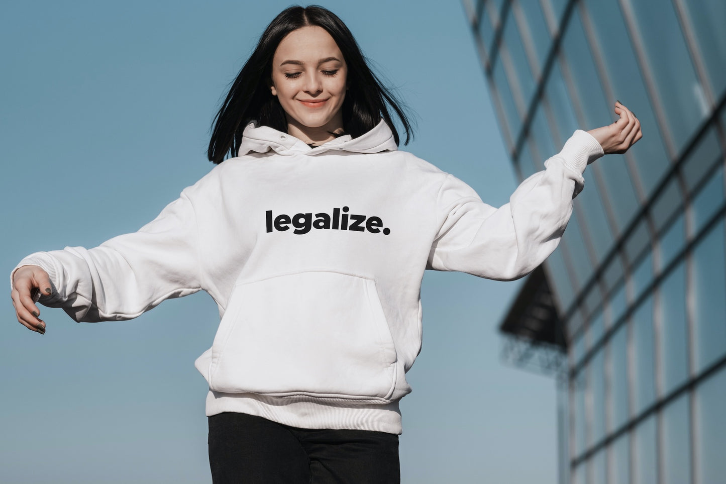 Mikina s kapucí Legalize