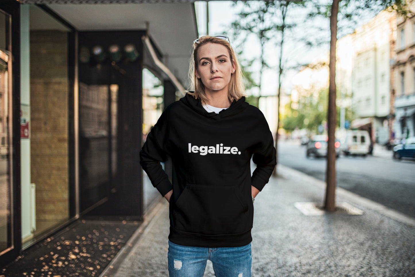 Mikina s kapucí Legalize