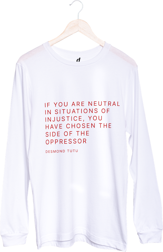 Tričko s dlouhým rukávem Neutrality and injustice