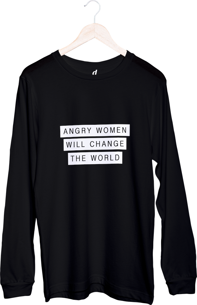 Tričko s dlouhým rukávem Angry women