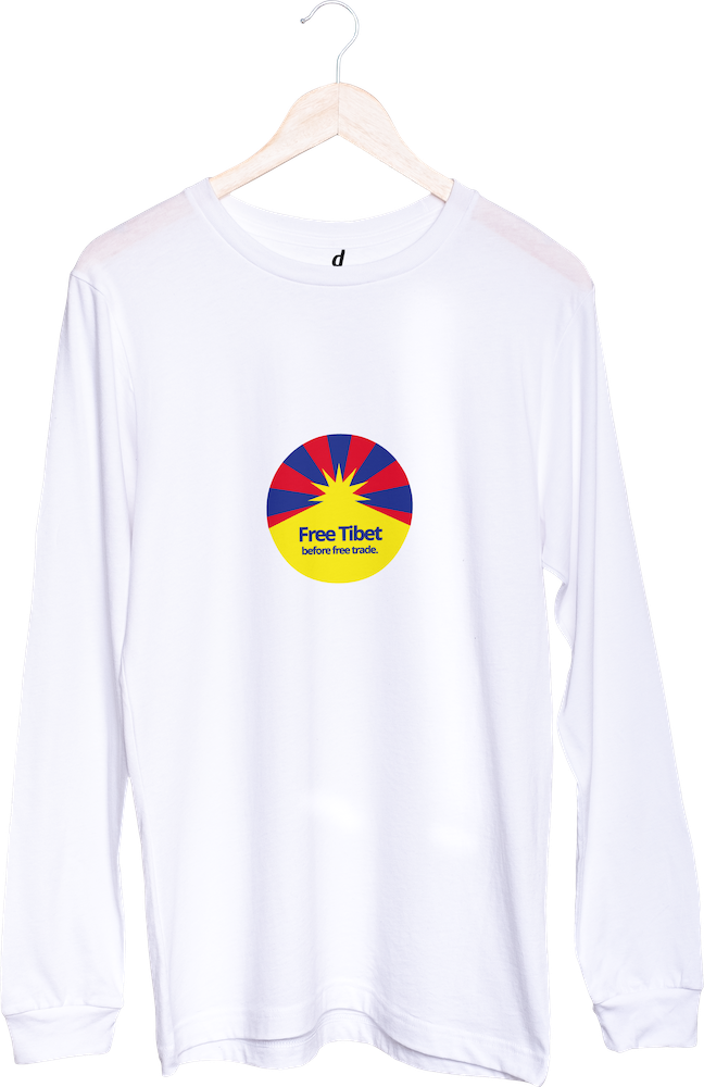Tričko s dlouhým rukávem Free Tibet