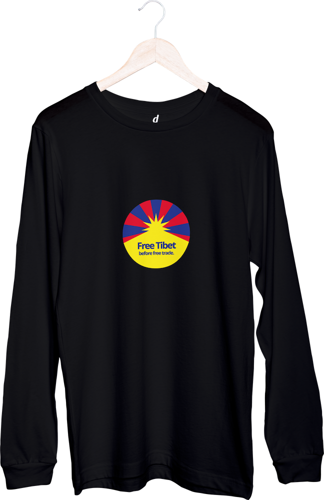 Tričko s dlouhým rukávem Free Tibet
